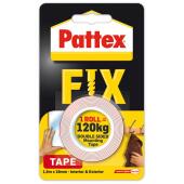 Taśma montażowa Pattex FIX, dwustronna, biała, 19mm x 1,5m
