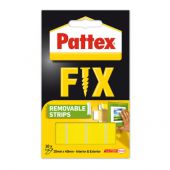 Taśma montażowa Pattex FIX, dwustronne paski, białe, 10 sztu...