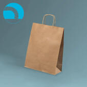 Torba papierowa 240 x 100 x 320 mm EcoBag 7,6L, ze skręcanym...