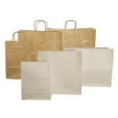 Torba papierowa 330 x 120 x 500 mm EcoBag, ze skręcanym uchw...