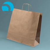 Torba papierowa 400 x 180 x 390 mm EcoBag 28,05L, ze skręcan...