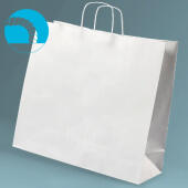 Torba papierowa 500 x 180 x 390 mm EcoBag, ze skręcanym uchw...