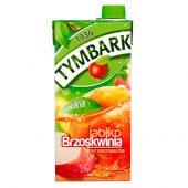 Tymbark Jabłko Brzoskwinia 1L, owocowy napój, w kartonie
