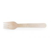 Widelce drewniane Vegware VT-FK6, sztućce jednorazowe, biode...