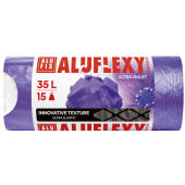 Worki na odpady ALUFIX Aluflexy LDPE, mocne i elastyczne, śc...