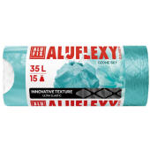Worki na odpady ALUFIX Aluflexy LDPE, mocne i elastyczne, śc...