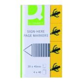 Zakładki indeksujące Q-Connect 20 x 45 mm, znak "sign here",...