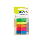 Zakładki indeksujące Stick'n 12 x 45 mm, kolorowe paski, 150...
