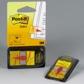 Zakładki z nadrukiem Post-it, 50 sztuk, foliowe, 25 x 43 mm