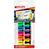 Zakreślacze Edding Mini 7, zestaw kolorów w etui