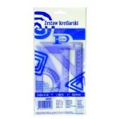 Zestaw kreślarski transparentny Pratel MK105-00, linijka 16 ...