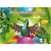 Zeszyt papierów kolorowych kredowany połyskujący Kreska A5 /...