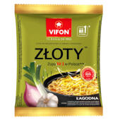 Zupa błyskawiczna o smaku kurczaka Vifon Złoty, łagodna