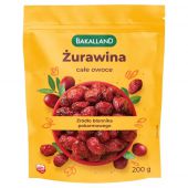 Żurawina całe owoce Bakalland, suszona